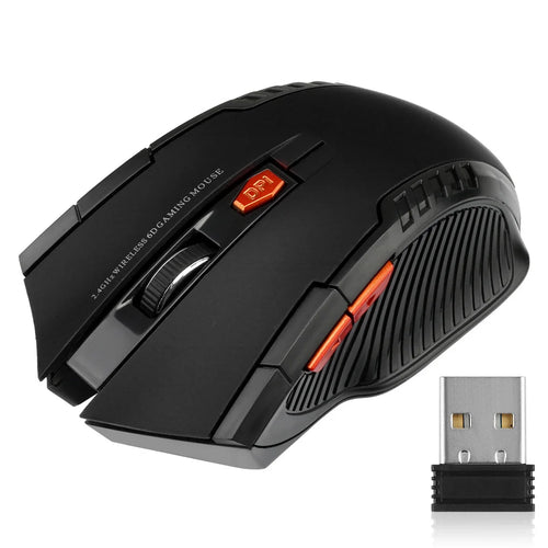 Mouse Receptor USB 6 Buttons Professional Optical Wireless Laptop PC Gamer